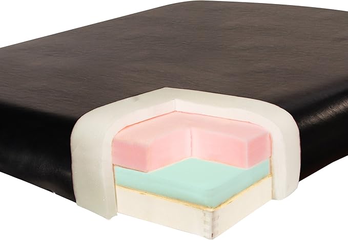 Master Massage Newport Portable Massage Table Package with Denser 2.5" Cushion, Walnut Stained Hardwood, Steel Support Cables, Pillows & Accessories, Black, 30"
