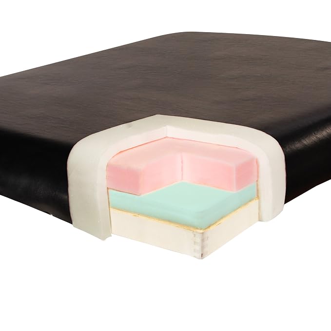 Master Massage 30” Galaxy Therma Top Lash Bed 2 Fold with Carry Case SPA Table Heigh Adjustable with Accessories (Black)