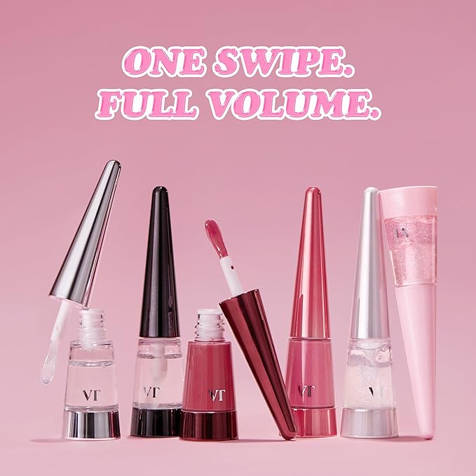VT COSMETICS Reedle Shot Lip Plumper in Twinkle & Glitter, Hydrating Plumping Lip Gloss, High Shine Glitter Finish, Infused with Jojoba Oil, Korean Beauty Makeup, 0.15 oz.