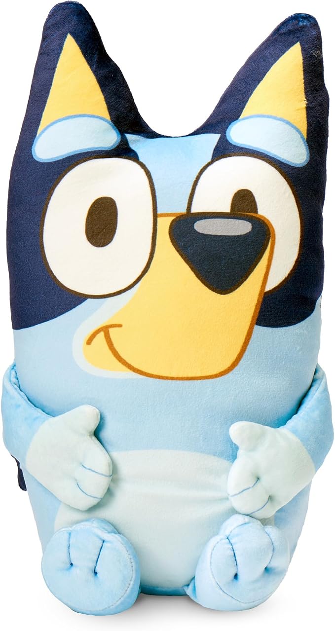 Northwest Bluey More Bluey Fun Hugger Pillow & Silk Touch Throw Blanket Set, Dog Stuffed Plush, 50x60 inch Blanket and 11 inch Plushie