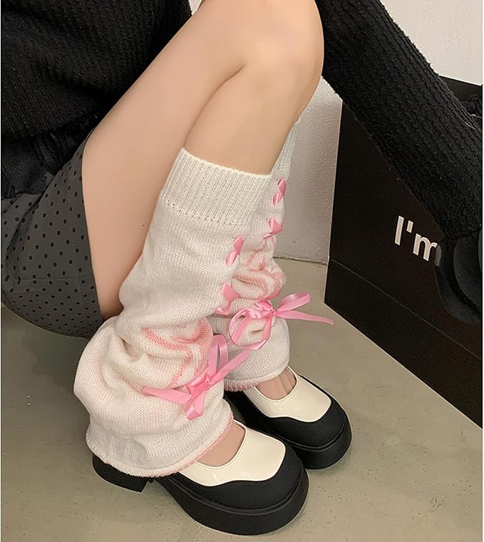 Sexybody Women's Leg Warmers Fashion Knit Warmers Long Socks Cute Y2K Kawaii Japanese Lolita Harajuku Accessories for Girls