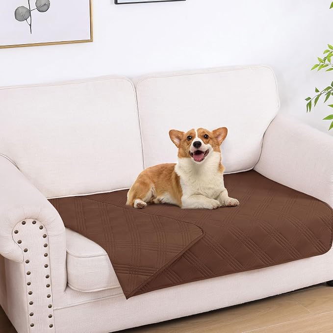 Waterproof Reversible Dog Blanket, Soft Couch Cover for Dogs Washable | Dual-Sided Waterproof Pet Bed Blanket, Resist Stains Spills & Pet Hair, Practical Furniture Protector For Pets, Size 30"x53"
