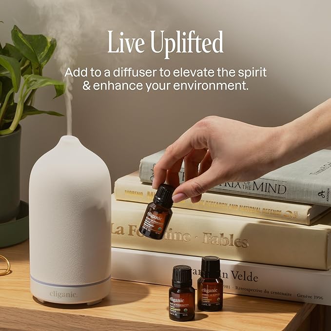 Cliganic Organic Ylang Ylang Essential Oil, 100% Pure Natural for Aromatherapy | Non-GMO Verified