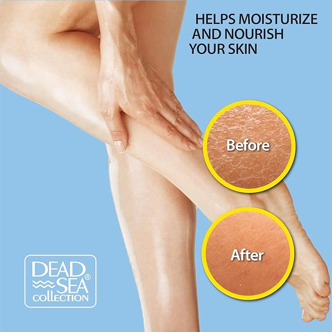 Dead Sea Collection Body Oil for Dry Skin - Retinol & Vitamin E, A Moisturizing Oil for Face, Anti-Aging - Skin Elasticity Support, Renews Skin Surface & Softens 4 Fl. Oz