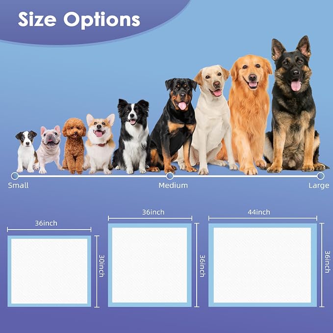 SCLOSE Extra Large Puppy Pee Pads, 36"x44" 30 Counts Pee Pads for Dogs XL, Puppy Pads Super Absorbent & Leak-Proof, Jumbo Disposable Training Pads, Wee Wee Pads for Dogs, Potty Pads, Doggy Pads