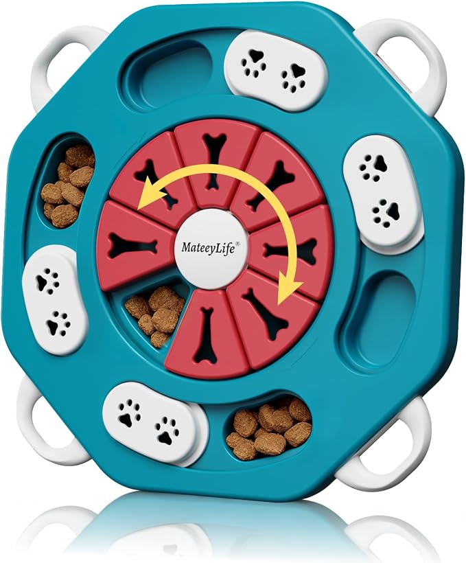 Dog Puzzle Toy for Smart Dogs, Interactive Dog Enrichment Toys,Level1(Blue)