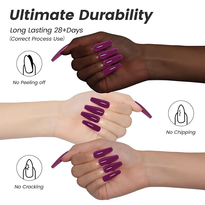 YTD Likomey Wine Purple Gel Nail Polish,15ml Salon Home DIY Manicure Raspberry Deep Plum Strawberry Fall Winter Soak Off UV Color Varnish,CS017