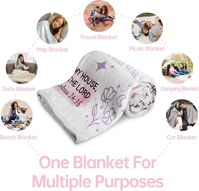 Baptism Gifts for Girl, Christian Blanket, Teen Girl Gifts Trendy Stuff | Christian Birthday Gifts for Teen Girls, Women, I Am a Child of God Blanket, First Communion Gifts for Girls(50 * 60)