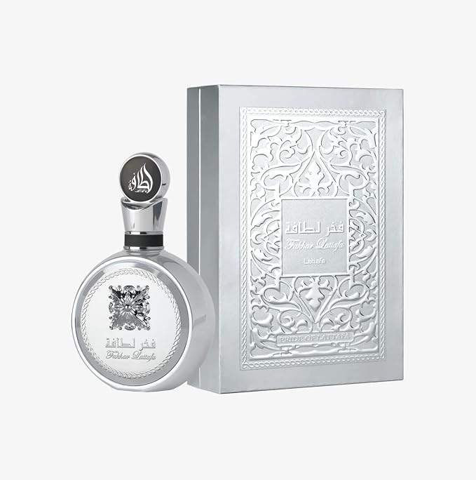 Lattafa Fakhar Platin – Citrus, Spicy, Aromatic, Woody – Eau de Parfum Spray Long-Lasting Fragrance for Unisex, 3.4 Ounce / 100 ml