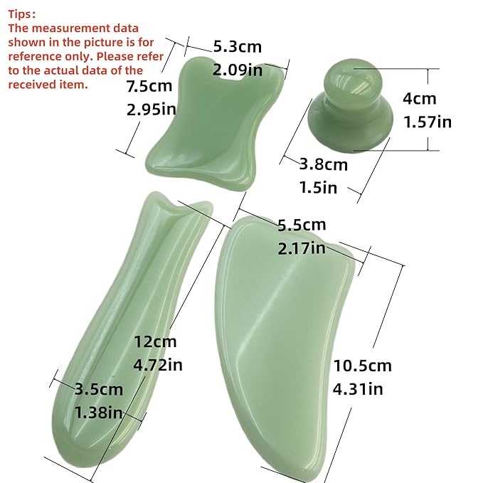 Oil Warmer for Massage, Mezsocly massage oil warmer for scented oil, Oil Warmer, Body Oils Heater for Spa, Salon and Barber Shops, 2 Oil Bottle Dispensers, Constant Temperature, GUASHA stone green