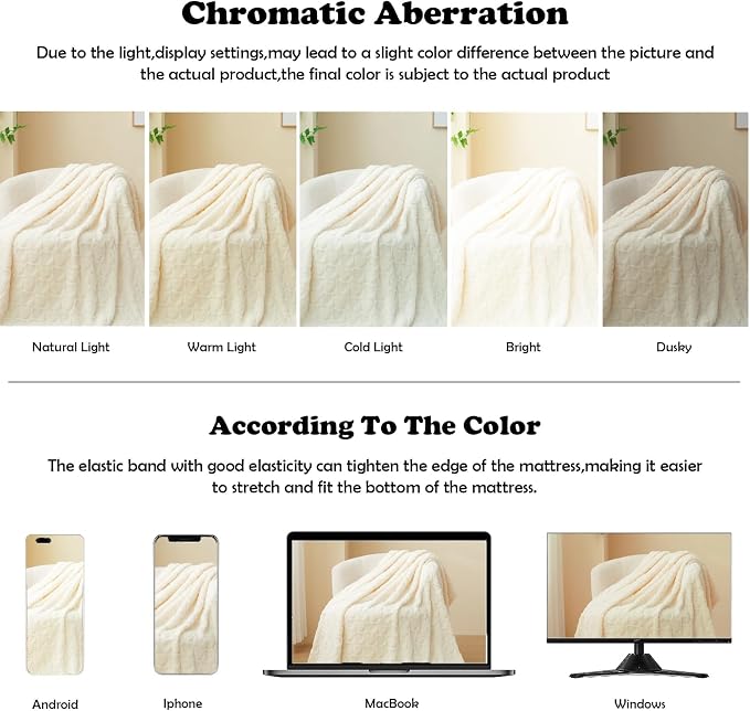 NEWCOSPLAY 3D Heart Checkered Flannel Throw Blanket, Off White, 50"x70" | Super Soft Cute Lightweight Decorative Premium Silky Fleece Blanket for Couch Sofa Bed, Gift for Women Men, All Season Use