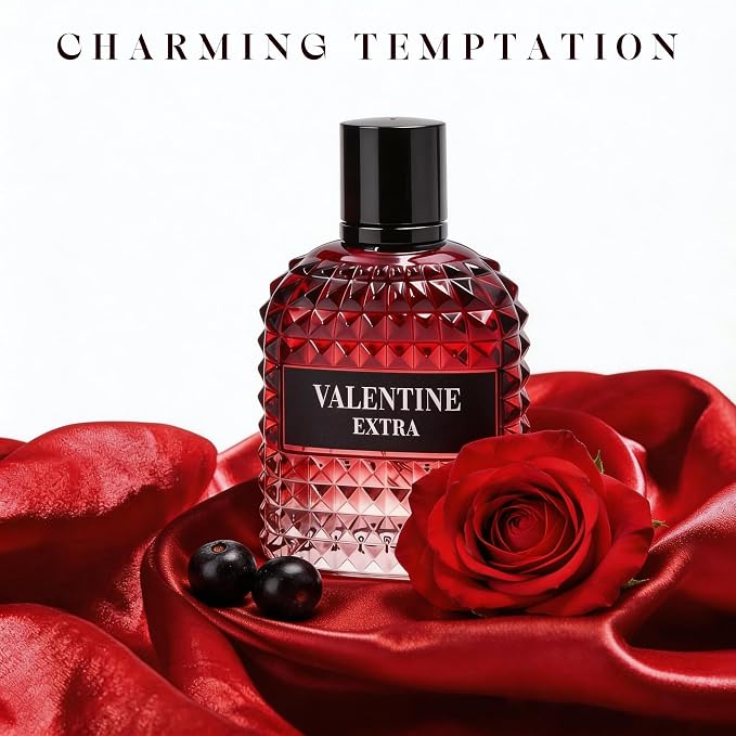 A CENTER Valentine Extra Women's EDP perfume | 3.4 Fl Oz Floral Amber Cologne | Rose Vanilla Scent Gift for Her Long Lasting Cologne for Daily Use