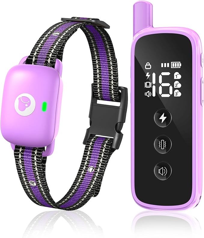 Shock Collar for Dogs 2600FT,Dog Training Collar with Remote Purple