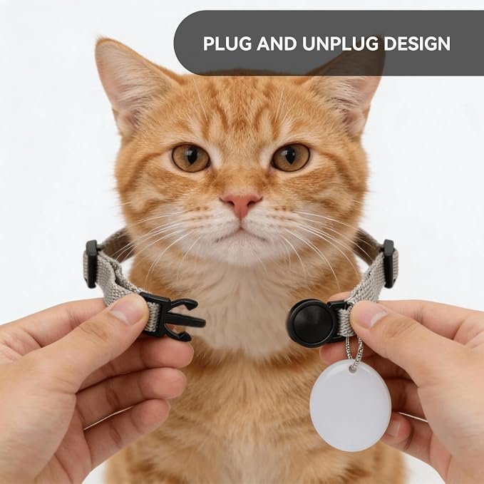 RFID Cat Collar Tag for RFID Cat Feeder, Pet Feeder Collar Accessory for Selective Feeding