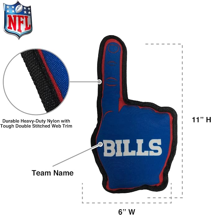 Pets First NFL Unisex NFL #1 Fan Dog Toy
