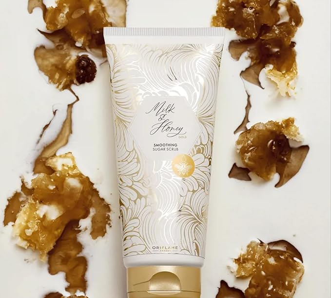 Oriflame milk and honey gold sugar scrub - 200ml - Business Buzz