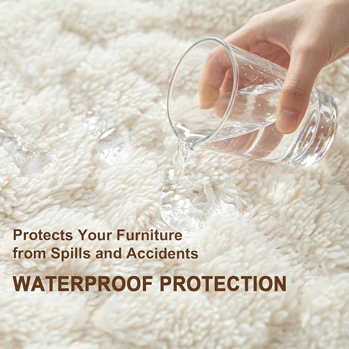 Ameritex Waterproof Dog Blanket Reversible, Leakproof Pet Blanket for Large Dogs, Soft Furniture Sofa Couch Cover Protector Washable, Fleece Cat Throw Bed, Reversible Washable Soft Plush