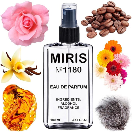 MIRIS No. 1180, Inspired by Intense Cafe, Long-Lasting Unisex Eau de Parfum for Women & Men, Spray 3.4 Fl Oz / 100 ml