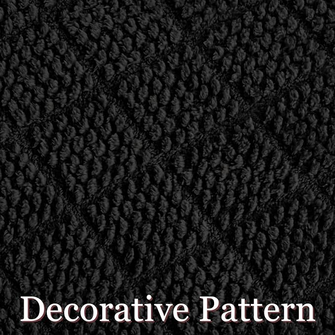 Whale Flotilla Soft Fleece King Size Blanket for Bed, Black | Jacquard Waffle Blankets for Home Decor, Lightweight and Cozy, All Season Suitable, 90x104 Inch