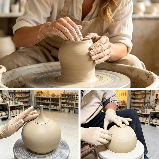 Ceramic Vases Set of 3, Modern Boho Vases for Centerpiece Decor, Matte Terracotta Brown Minimalist Decorative Vases for Home Decor, Living Room, Bookshelf, and Entryway Table Decor