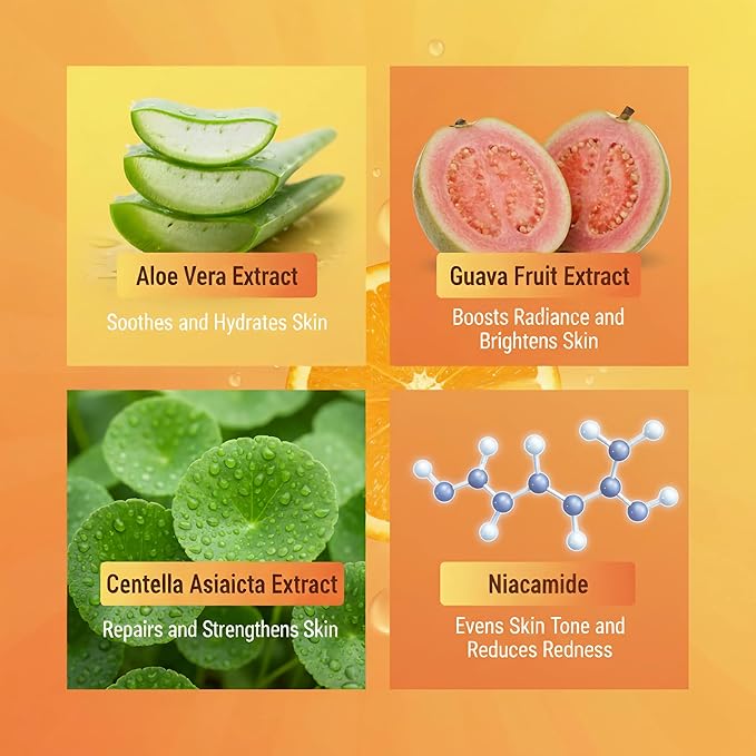 Vitamin C Skincare Set for Women – 6-Piece Hydrating Face Care Kit, Anti-Aging Routine & Moisturizing Skincare Gift Set for All Skin