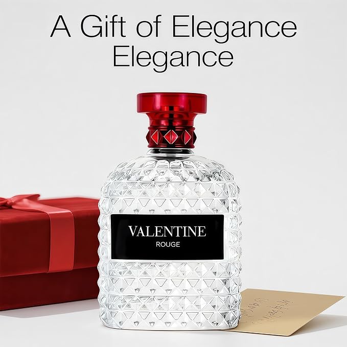 A CENTER Valiant Rouge Eau de Parfum for Women 3.4 Fl Oz Perfume | Long Lasting Bold Floral & Sophisticated Fragrance | Elegant Glass Spray Bottle | Cologne Gift Daily Use
