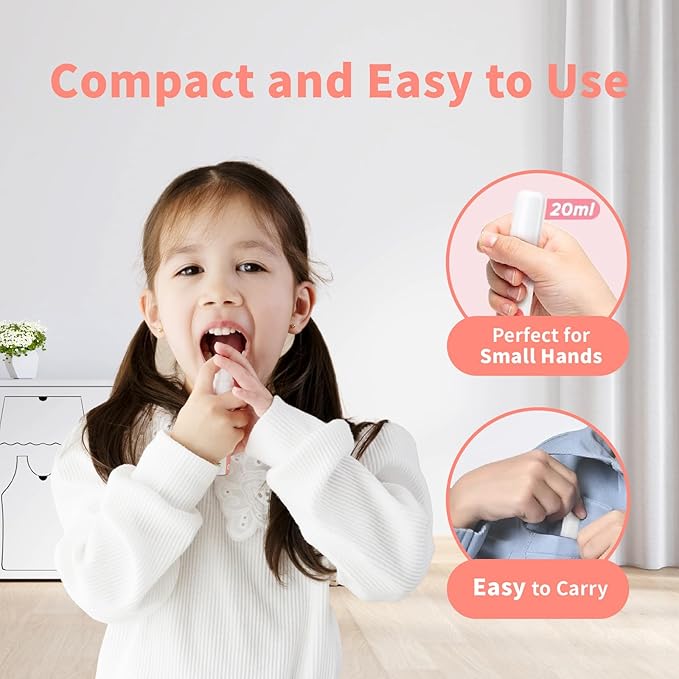oh care Mouth Spray for Kids Toddler Toothpaste Helper Fluoride Free Baby Toothpaste Cavity Protection Oral Care with Natural P113+ Antibacterial Peptide for Newborns to Age 12 (Watermelon)