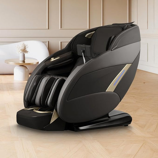 Titan 4D Endor l 4D Massage Roller l Full Body Massage Chair l Body Scan Technology l SL Track l 3 Stage Zero Gravity Reclining l Space Saving l Bluetooth Speakers (Brown)