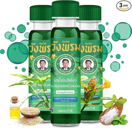 Compound Saledphangphon Green Oil 20 cc (Pack of 3) (Green)