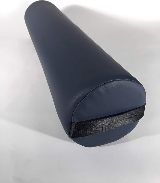 Full Round Massage Bolster Pillow by NRG - 6"W x 26"L Positioning Cushion Bolsters for Massage/Spa Tables with Carrying Strap - Durable PVC Free Vinyl Upholstery - CFC Free Foam - Color: Agate