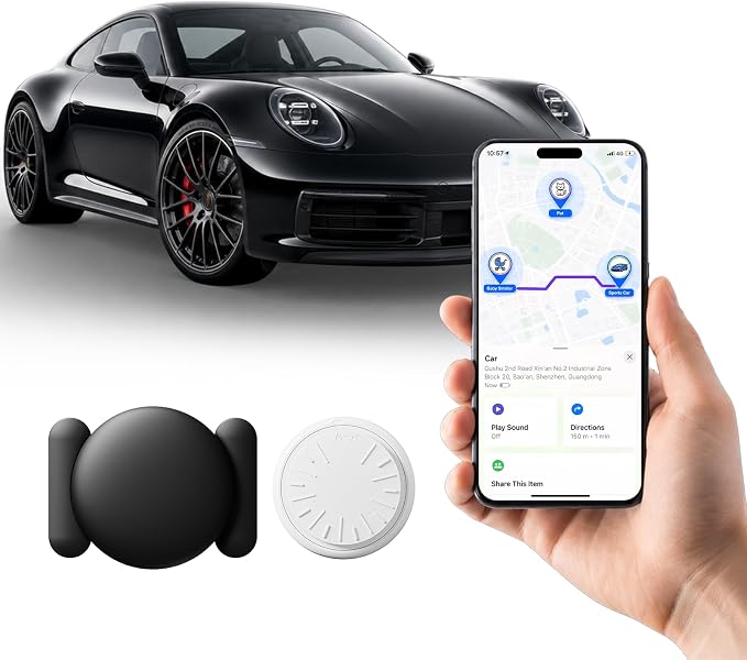 Magnetic GPS Tracker for Vehicles No Subscription for iOS and Android 1 PCS | Mini GPS Car Tracker for Bike, Luggage, Pet, Motorcycles, Valuables