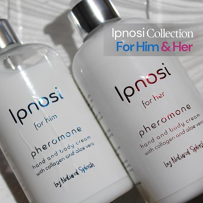 Ipnosi Pheromone Body Cream for Men, Confidence-Boosting Hydrating Lotion for Hands & Body, Fast Absorbing with Aloe & Collagen, Long-Lasting Scent by Natural Splash – 8.45 Fl Oz