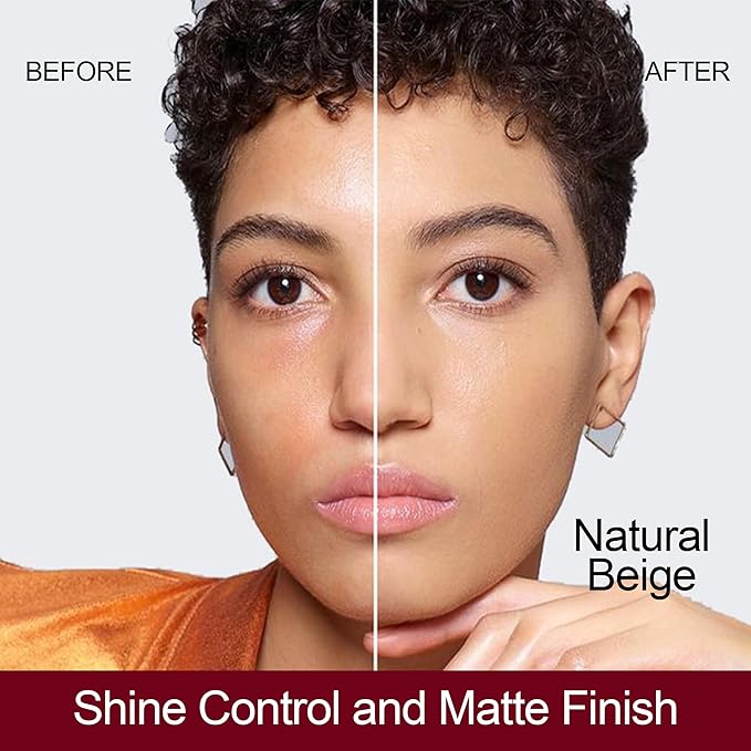 FV Matte Waterproof Foundation-Longwear Transfer-Proof, with Medium to Full Coverage, Oil-control & Lightweight, Liquid Foundation Makeup for Normal/Oily skin, 30g, Natural Beige