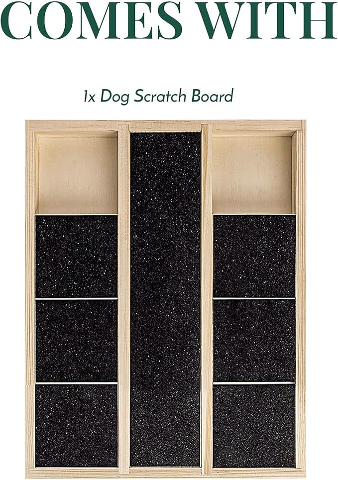 Puppy Nail File Board - Dog Scratching Teaser Toy, All-Purpose Puppy Claw Scratch Board | Wooden Claw Grooming Pad with Treat Dispenser, Interactive Scratch Tool Suitable for Pets