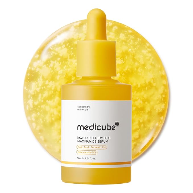 medicube Kojic Acid Turmeric Clarifying & Balancing Capsule Serum for Troubled Skin | Soothing & Brightening Facial Serum | Niacinamide & Glow Capsules for Hydration and Barrier Support | 1.01 fl.oz
