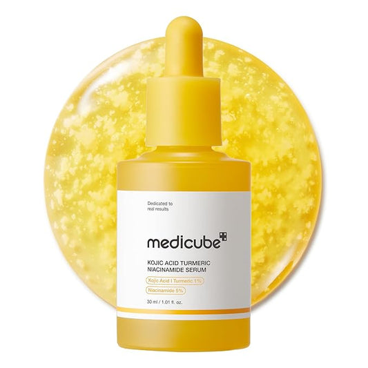medicube Kojic Acid Turmeric Clarifying & Balancing Capsule Serum for Troubled Skin | Soothing & Brightening Facial Serum | Niacinamide & Glow Capsules for Hydration and Barrier Support | 1.01 fl.oz