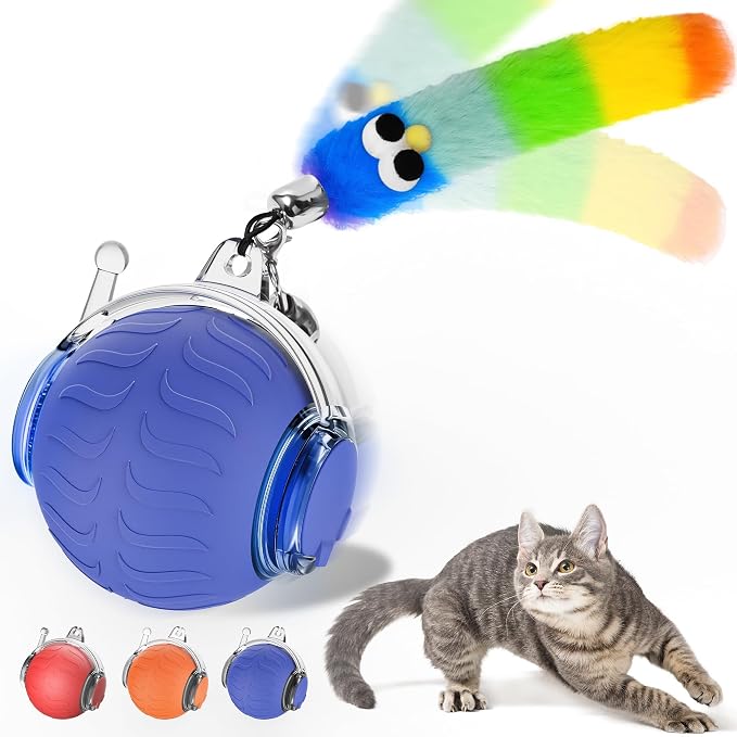 UPSKY Interactive Cat Toy, Smart Moving Cat Ball Toys for Indoor Cats