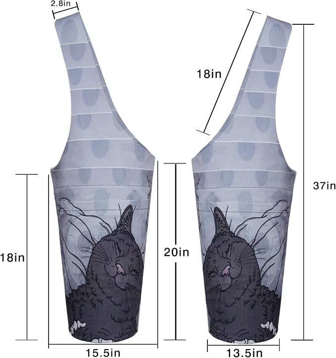 Yoga Mat Bag - Long Tote with Pockets - Holds More Yoga Accessories - Yoga Bag Fit Most Size Mats - Yoga Mat Carrier