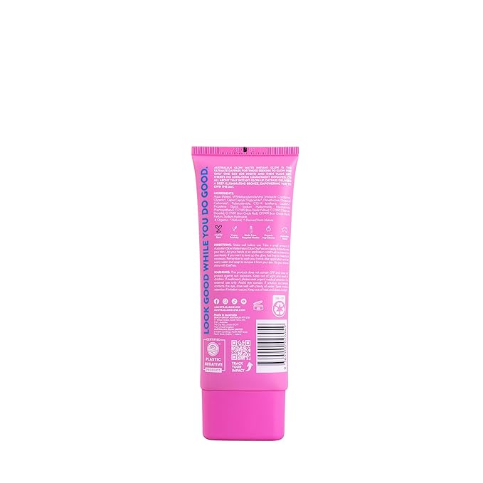 Australian Glow Matte Instant Glow Daypass| 24-hour tan, wash-off, face and body, cruelty-free, vegan, organic ingredients - 3.38 fl.oz., Pink