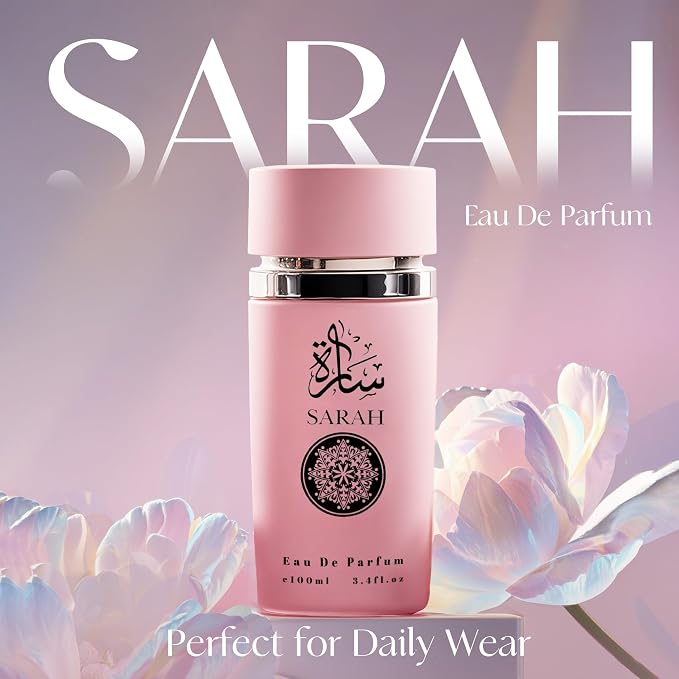 A CENTER Sarah&Candy Perfume Set for Women - Floral Fragrance Gift Set with Vanilla, Sandalwood, Musk| 3.4 Fl Oz Each Eau De Parfume for Daily Use