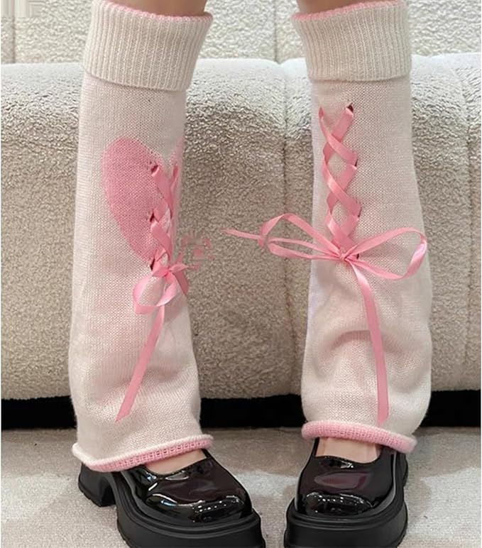 Sexybody Women's Leg Warmers Fashion Knit Warmers Long Socks Cute Y2K Kawaii Japanese Lolita Harajuku Accessories for Girls