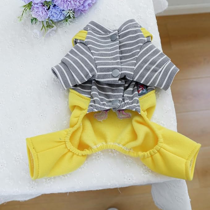 Dog Stylish Overalls Comfortable Puppy One Piece Outfits Summer Bib Overalls for Small Dogs Cute Pet Jumpsuit Onesie Chihuahua Yorkies Birthday Holiday Clothes Costume