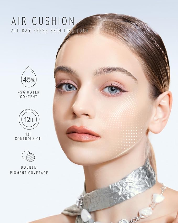 TIMELESS LUMINA MATTE PERFECTION CUSHION | Full Coverage, Weightless, Skin fit, Velvety Matte Finish, Oil-Control Waterproof Foundation, Sweatproof Flawless BB Cream CC (04 BEIGE)