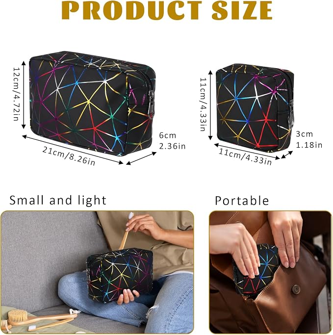 Period Bags, Tampon Holder for Purse, Waterproof Portable Leather Period Pouch, Sanitary Napkin Storage Bag, Black Makeup Bag Set, Pad Pouches for Period