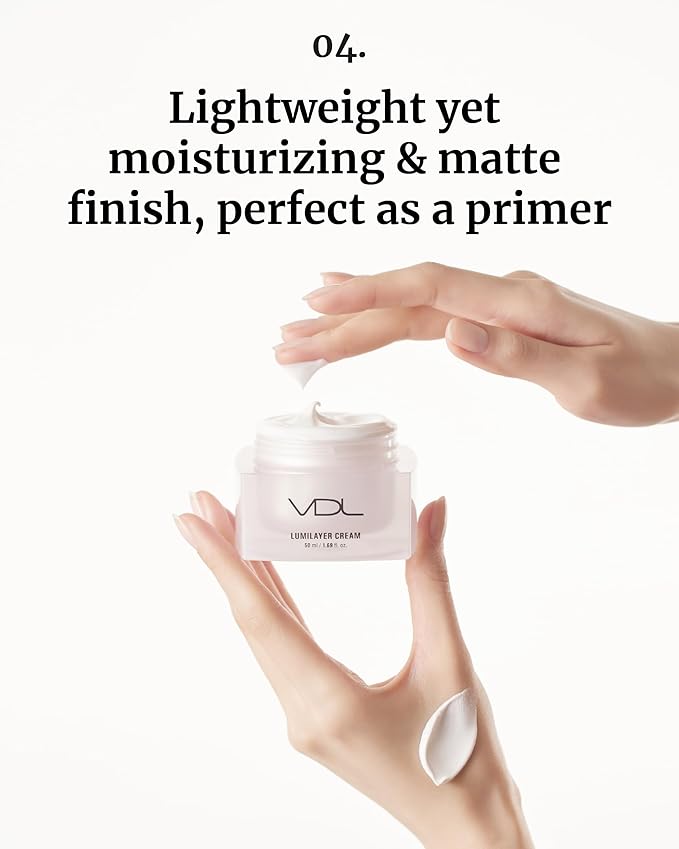 VDL Lumilayer Cream - Illuminating and Volumizing Cream for Radiant, Hydrated Skin & Luminous Transformation (1.69 fl oz) | Korean Makeup