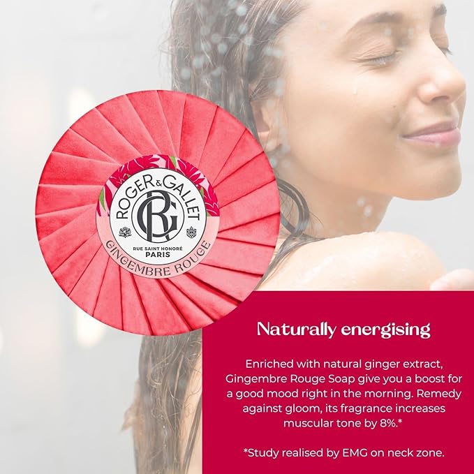 ROGER & GALLET | Body Wash & Body Soap for Women| Gingembre Rouge - Red Ginger 3.5 oz