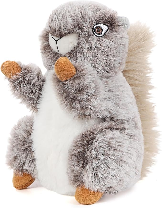 DODODOLA Dog Toys Plush Squirrel Stuffed Animals Chew Toy Soft Squeaky Gift for Small Medium Big Large Dogs Pet