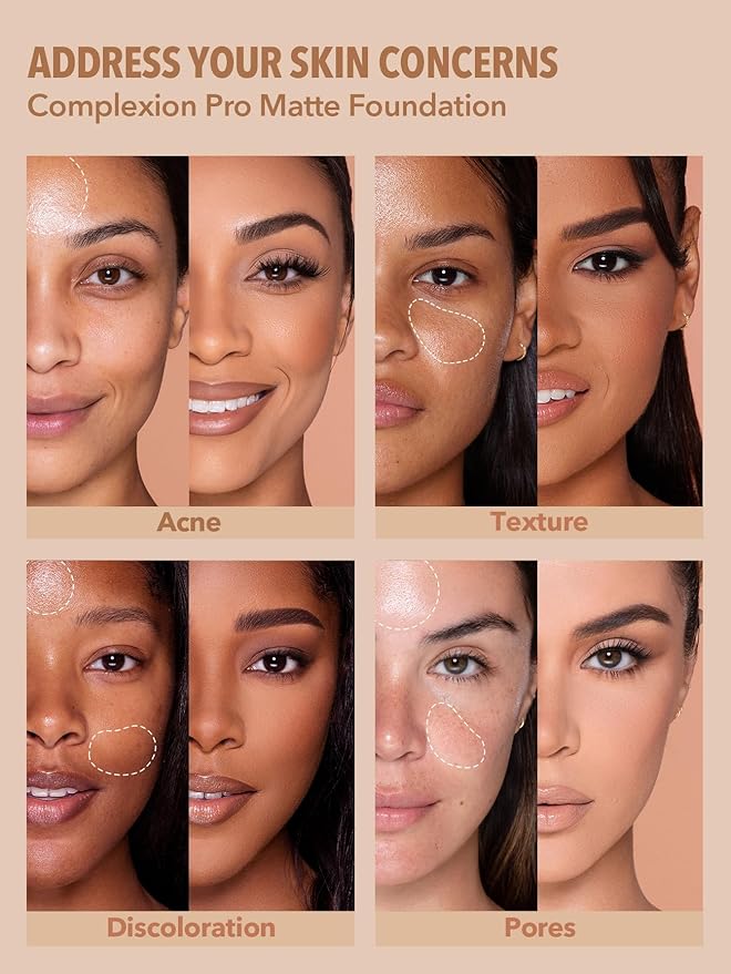 SHEGLAM Full Coverage Foundation Makeup Long Lasting Waterproof Matte Dewy Liquid Foundation - Honey