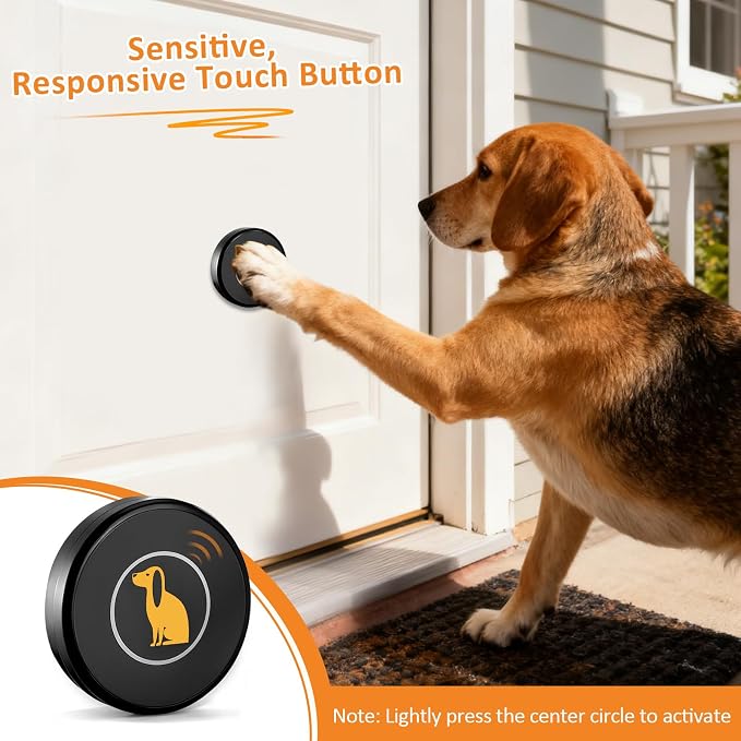 Ownpets Wireless Dog Doorbell 1000Ft 55 Melodies Dual Button