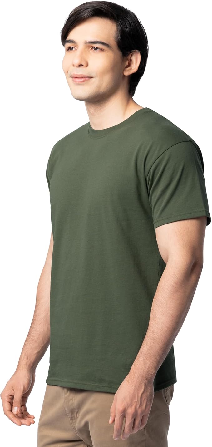 Fruit of the Loom Men's Eversoft Cotton Odor Control & Breathable Moisture Wicking T-Shirts